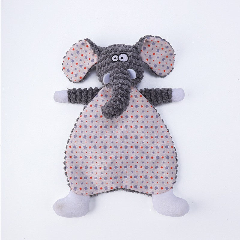 Animal Shaped Plush Dog Toy Squeaky Soft Interactive 7