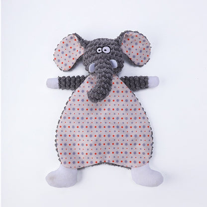 Animal Shaped Plush Dog Toy Squeaky Soft Interactive 7