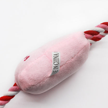 Plush Dog Toy Happy Dog Cotton String 32x12x9cm 5