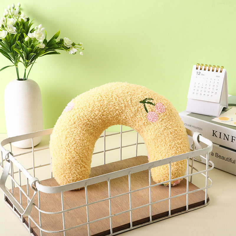 Plush U Shape Dog Pillow Soft Comfortable Pet Cushion 8