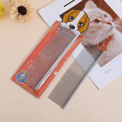 Stainless Steel Dog Comb Grooming Tool Small Medium Large 8