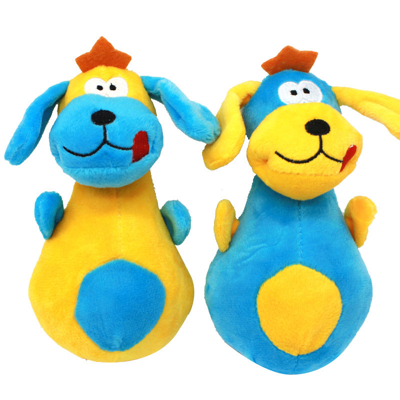 Big Belly Plush Dog Toy Squeaky Soft Interactive