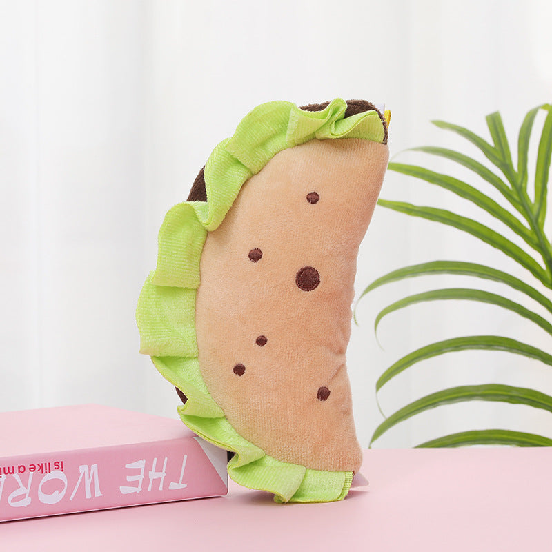 Plush Dog Chew Toy Soft Squeaky Interactive Toy