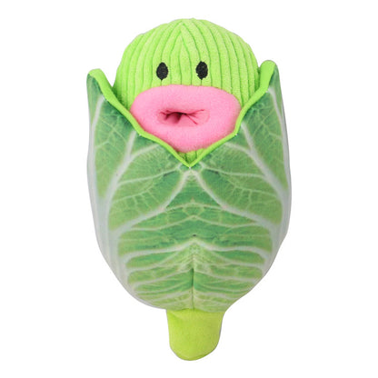 Squeaky Plush Dog Toy Vegetable Shape Food Leakage Interactive 4