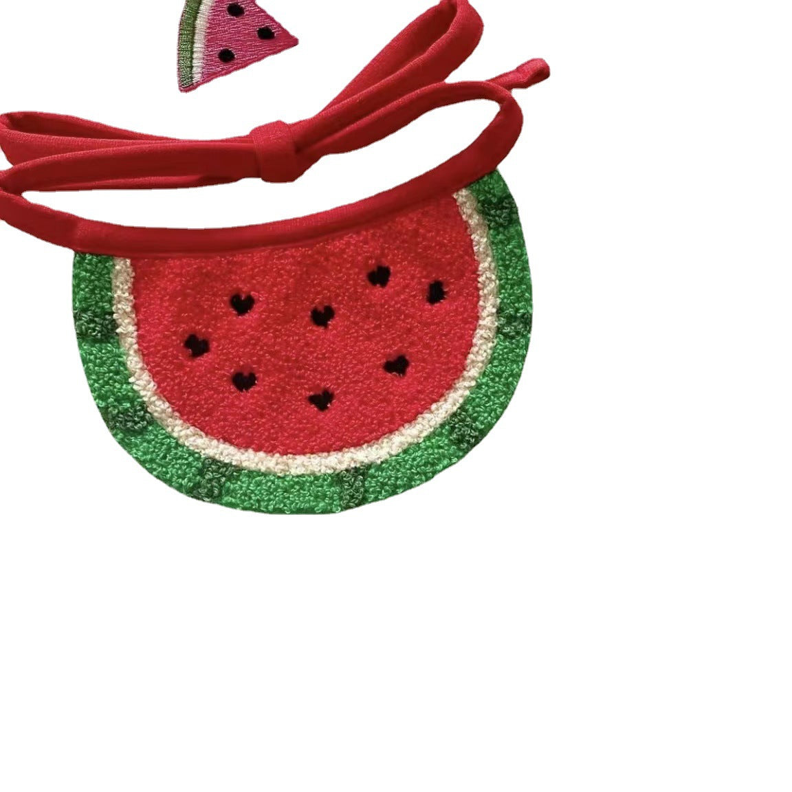 Wool Dog Bandana Watermelon Design Adjustable Size 5