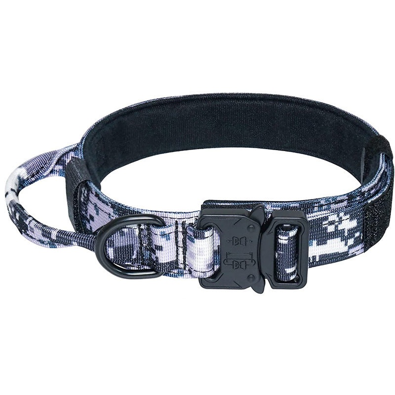 Nylon Tactical Dog Collar Adjustable Heavy Duty Buckle 2