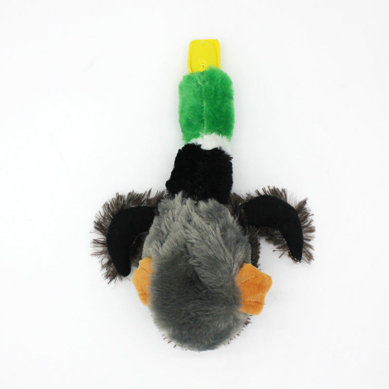 Plush Dog Toy Duck Soft Squeaky Interactive Toy 4