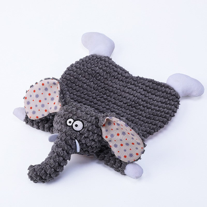 Animal Shaped Plush Dog Toy Squeaky Soft Interactive 2