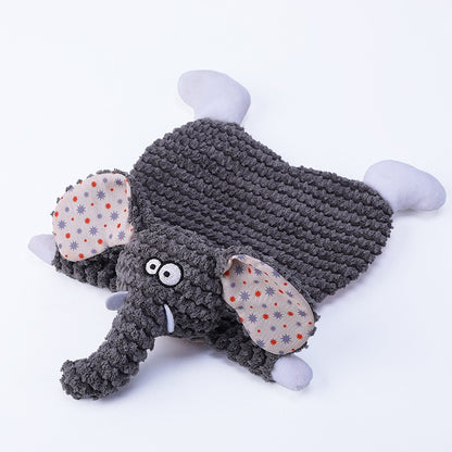 Animal Shaped Plush Dog Toy Squeaky Soft Interactive 2