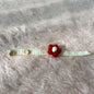Hand Knitting Yarn Dog Collar with Flower Decoration Adjustable 3