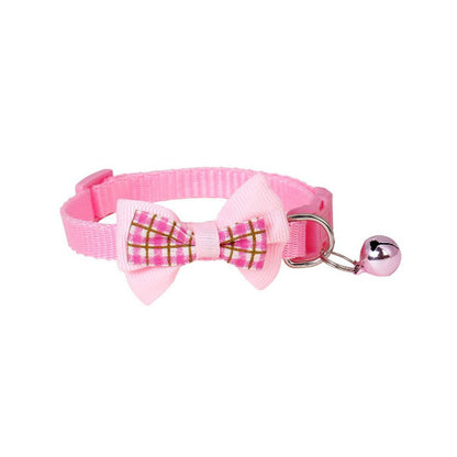 Polyester Dog Collar with Bow Adjustable 19 to 32 cm 9