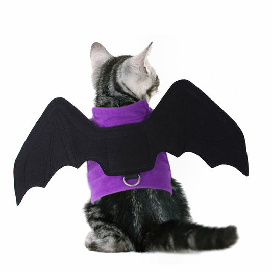 Foldable Bat Halloween Dog Harness for Small Medium Large Dogs