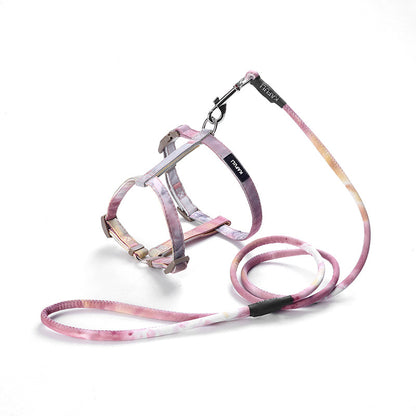 Polyester Dog Harness and Leash Set Gradient Adjustable