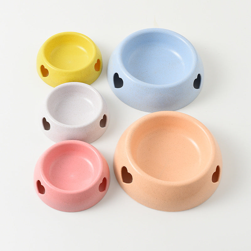 Environmentally Friendly ABS Dog Bowl Heart Shape Small Large 2