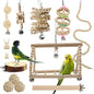 Wooden Parrot Chew Toy Stand Rod Autumn 13 Pack