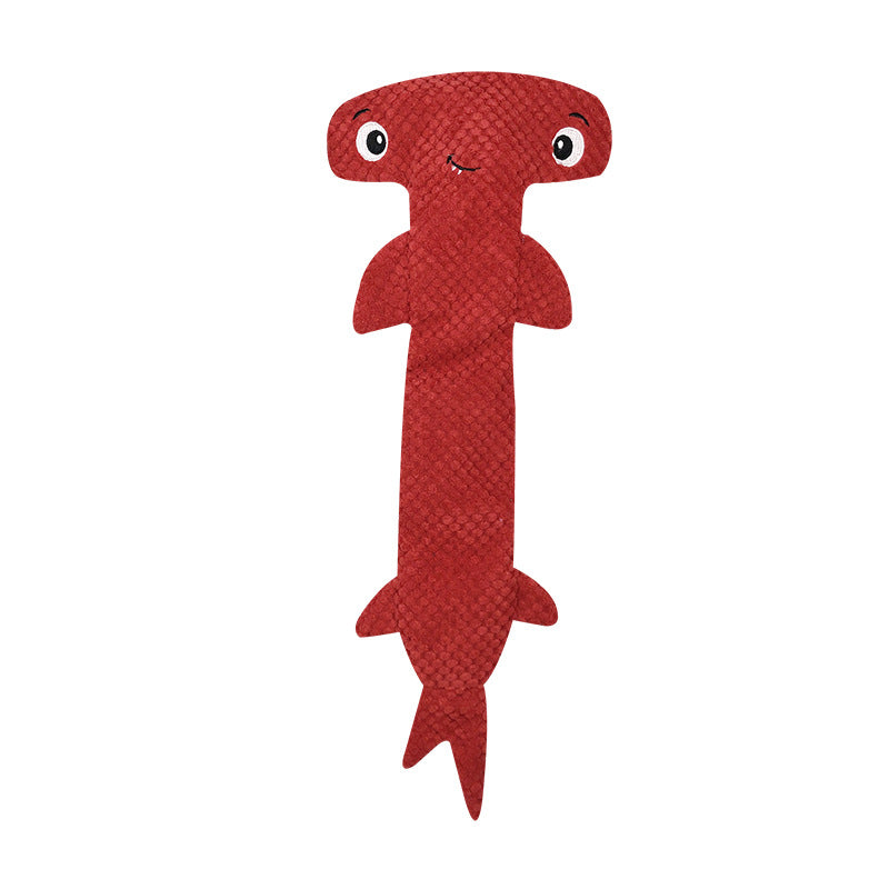 Shark Plush Dog Chew Toy Soft Durable 50x19cm 5