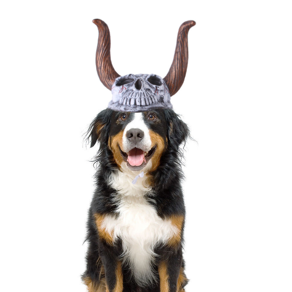 Vinyl Halloween Dog Headdress Costume Adjustable Size 4