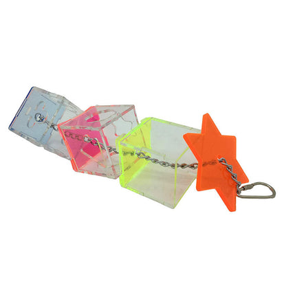 Acrylic Parrot Foraging Toy Hanging Bird Cage Accessory 3