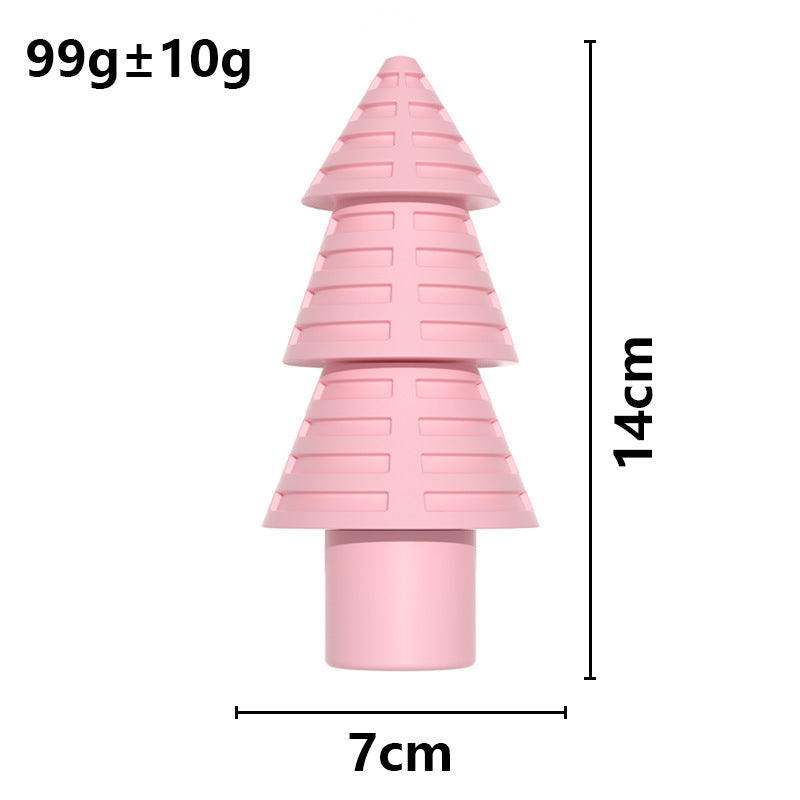 Christmas Tree Dog Chew Toy TPR Durable Interactive