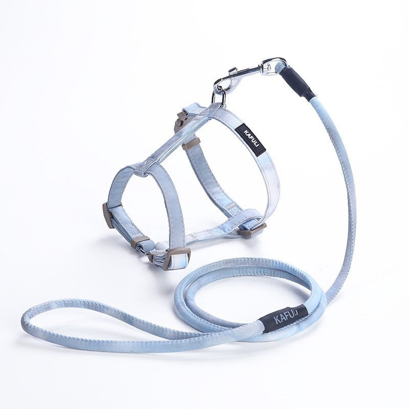 Polyester Dog Harness and Leash Set Gradient Adjustable 2