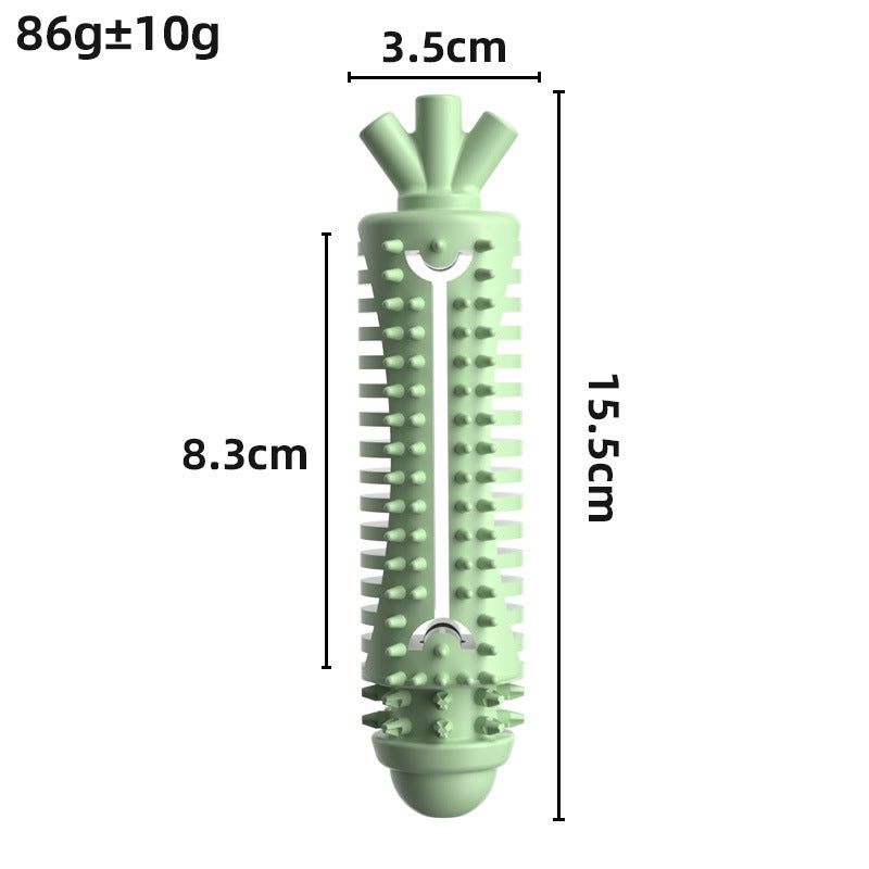 Carrot Shaped Dog Chew Toy Durable TPR Material