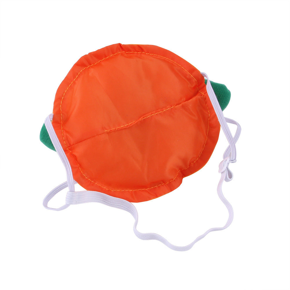 Dog Halloween Pumpkin Hat Cloth Costume Accessory 2