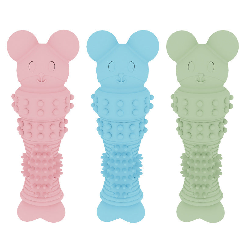 Bear-Shaped Dog Chew Toy TPR Material Durable 85g