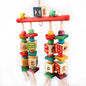 Wooden Parrot Climbing Toy Ladder Hanging Cage Accessory
