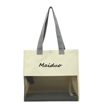 Canvas Soft Cat Carrier Portable Pet Bag 35x35cm 4