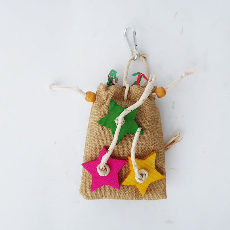 Hemp Paper Parrot Chew Toy Star Shape Small and Large Sizes 2