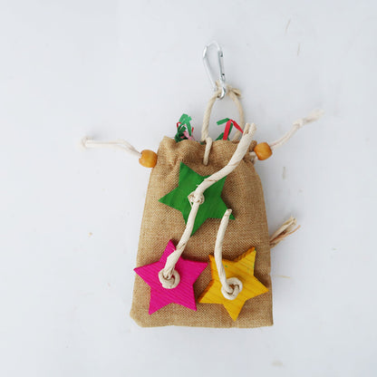 Hemp Paper Parrot Chew Toy Star Shape Small and Large Sizes 2