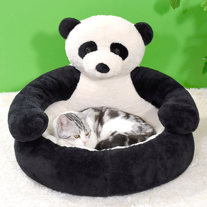 Removable Washable Cloth Dog Bed Warm Plush Kennel 4