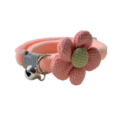 Polyester Dog Collar Cute Flower Cartoon Adjustable 18-30cm 9