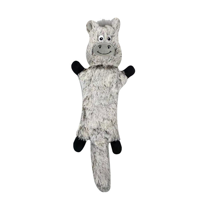Plush Dog Toy Rabbit Cow Donkey Soft Squeaky 45x18cm 4