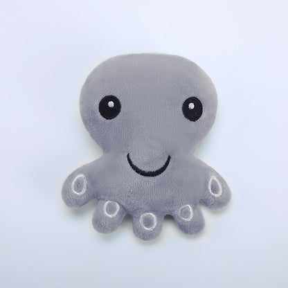 Cartoon Plush Dog Toy Octopus and Frog Soft Squeaky 8