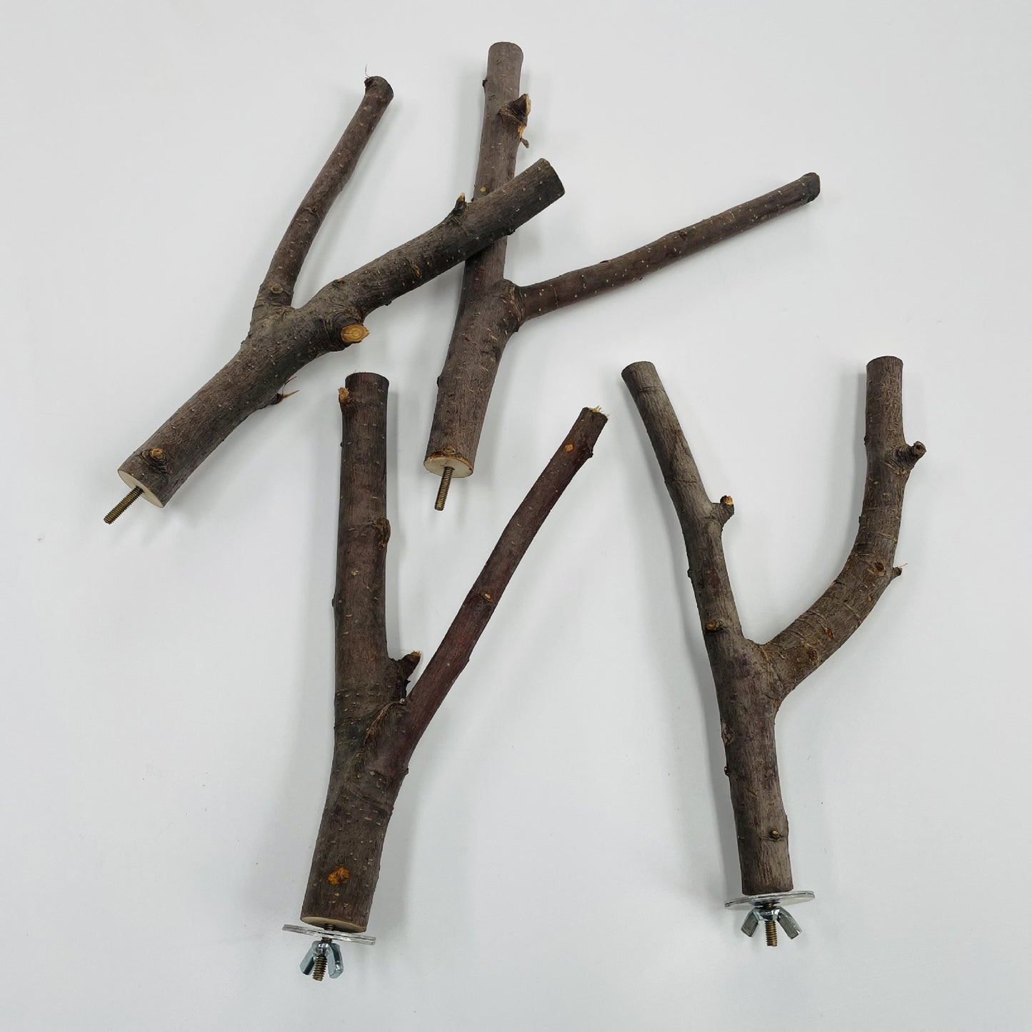 Natural Applewood Bird Perch Stand Rod for Parrots 20CM 3