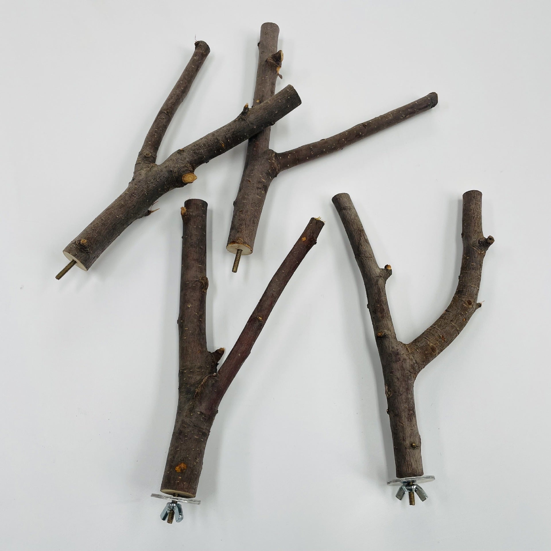 Natural Applewood Bird Perch Stand Rod for Parrots 20CM 3