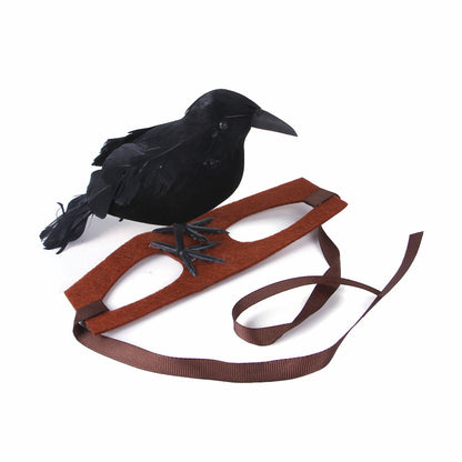 Halloween Dog Costume Bird on Head Funny Pet Hat 4