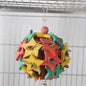 Wooden Parrot Chew Toy Star Ball Hanging Bird Cage Accessory 3