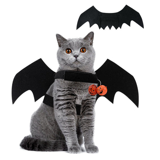 Fabric Cat Wings Halloween Costume for Cats S M L Sizes