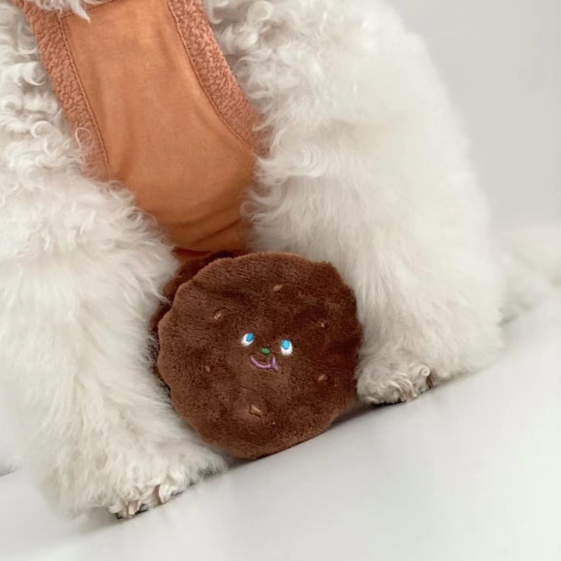Cookies Plush Dog Toy Soft Plush Material 9x9cm 3