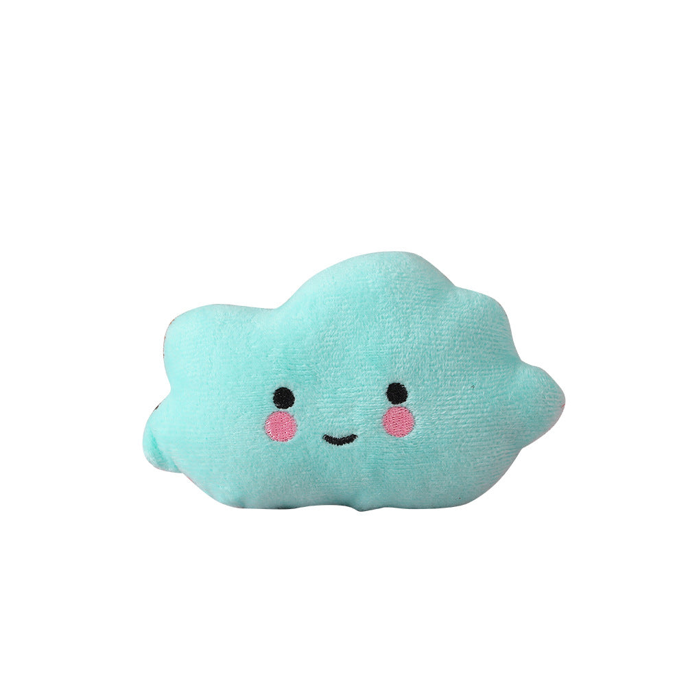 Squeaky Plush Dog Toy Cloud Shape Soft Interactive 5