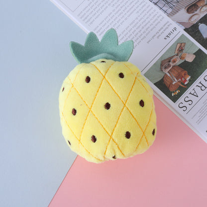 Plush Dog Toy Imitation Fruit Soft Durable 12x9cm 8
