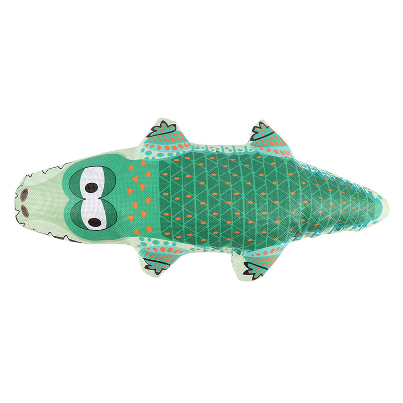 Crocodile Dog Chew Toy Durable PP Oxford Cloth 27cm 6