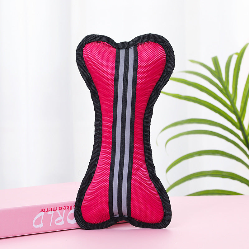 Reflective Bone Dog Toy Squeaky Durable Oxford Cloth 6