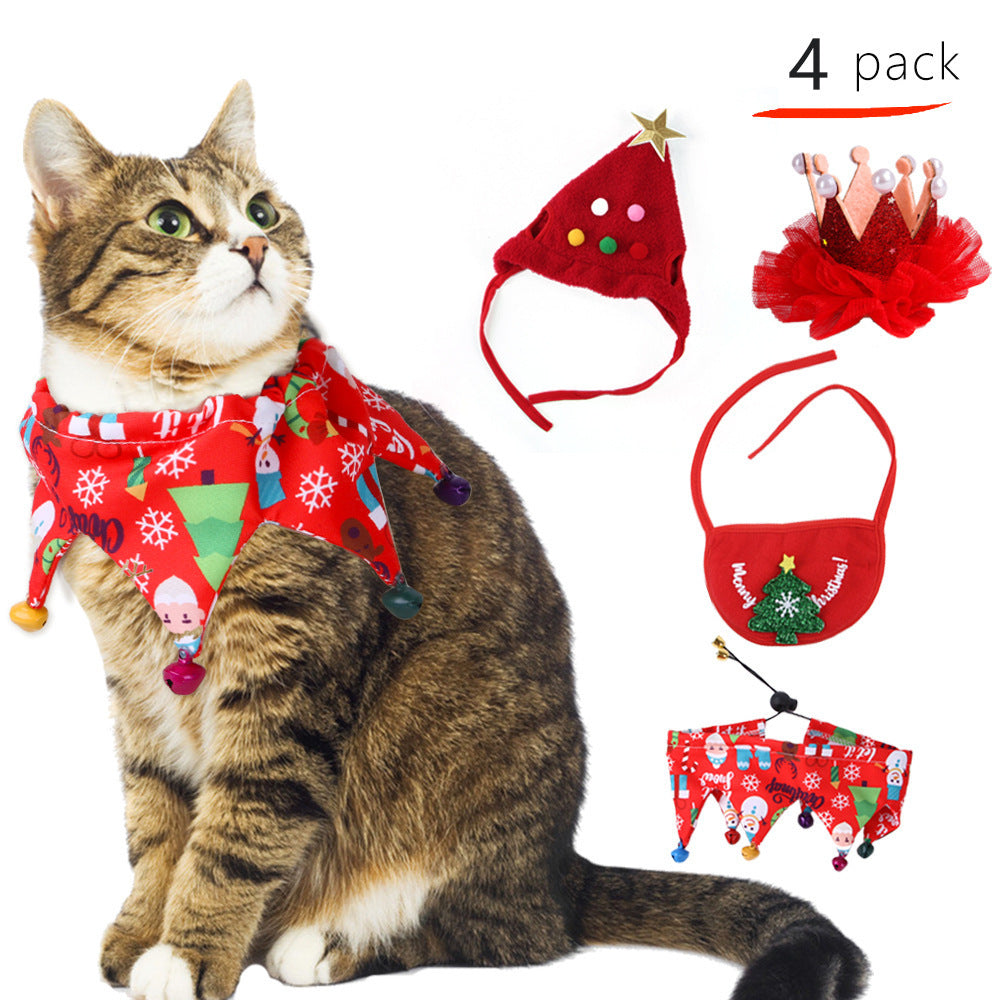 Polyester Dog Holiday Costume Set 6 Pack Christmas Accessories 5