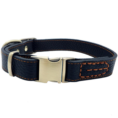 Leather Dog Collar Adjustable Buckle Durable Quality 3