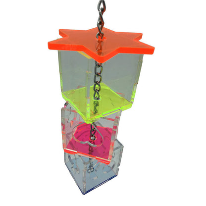Acrylic Parrot Foraging Toy Hanging Bird Cage Accessory 5