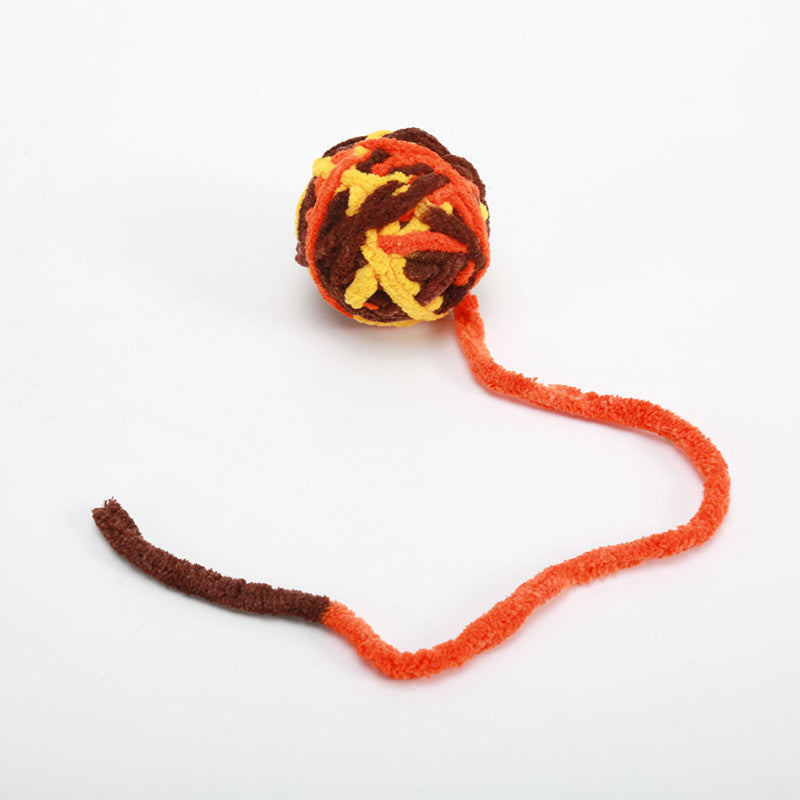 Wool Cat Toy Ball Plush Self-Relieving for Indoor Cats 6cm 7