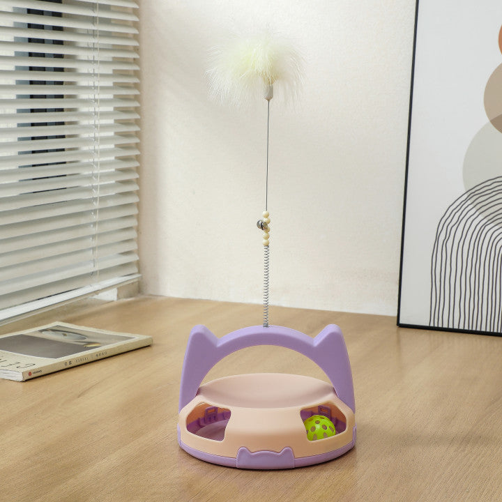 Plastic Cat Teaser Interactive Self-Playing Stuffy Toy 3